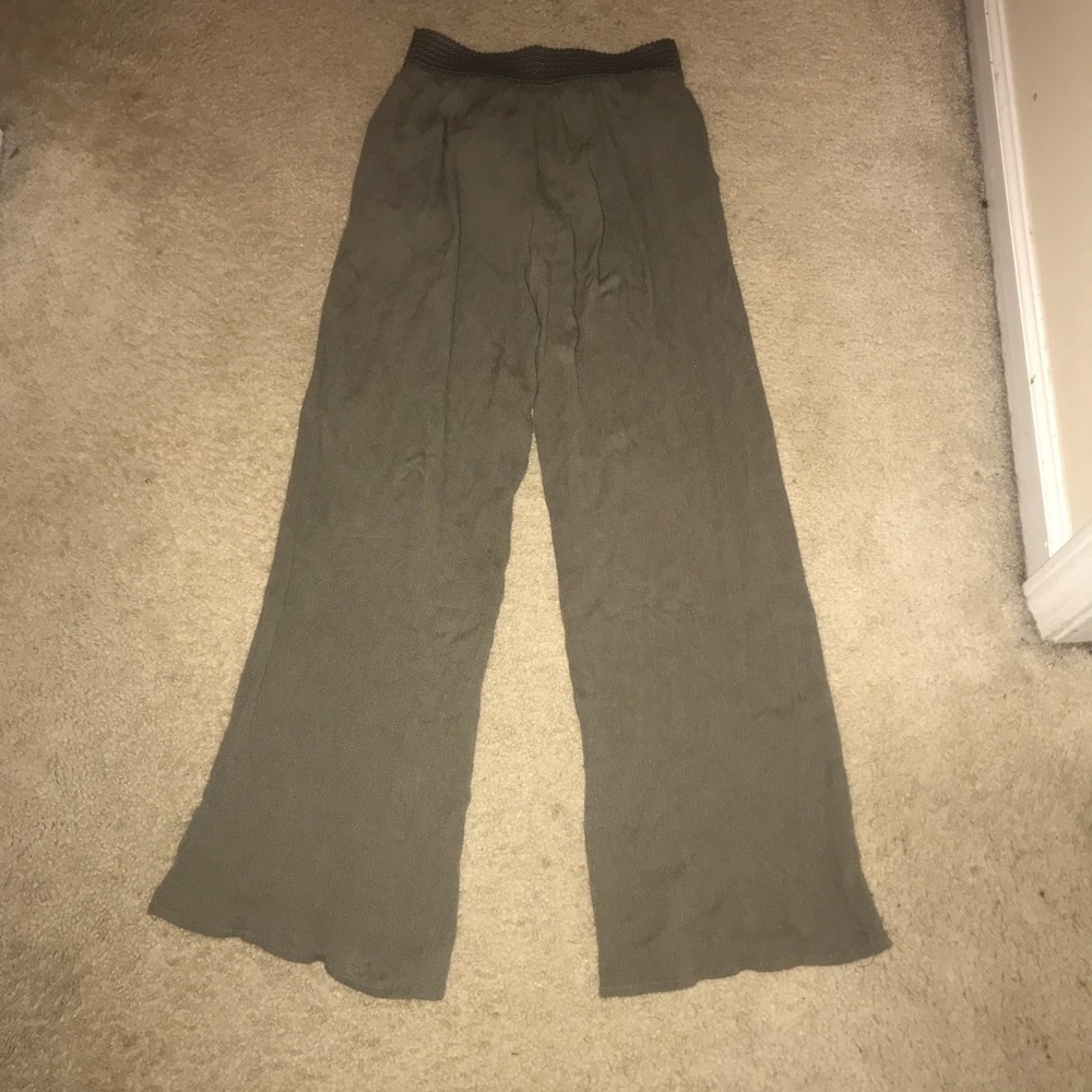 Olive green Loose Pants
